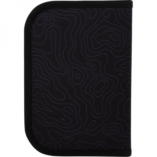 Пенал школьный Spacecraft K22-622-16 KITE черный с рисунком