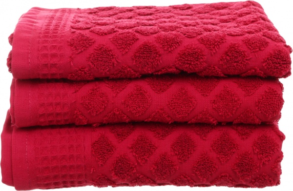 Полотенце махровое Nora 70x140 см бордовый 