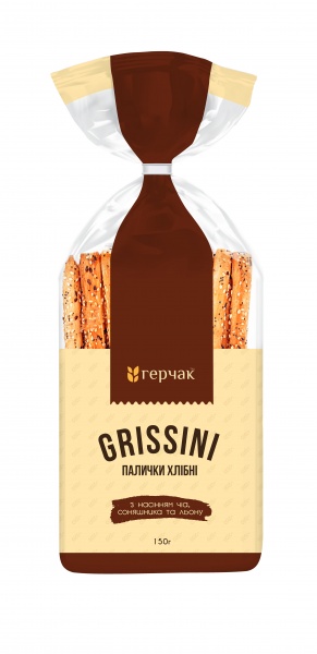 Грісіні ГЕРЧАК з насінням соняшника та льону
