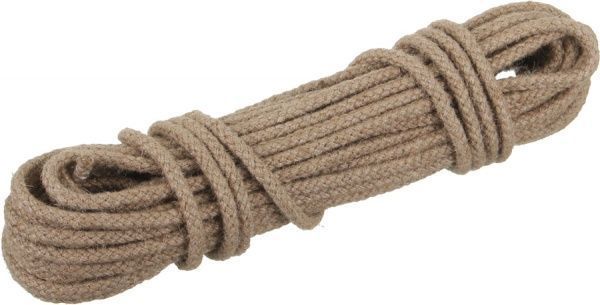 Канат джутовый плетеная плетеный 8 мм 8 мм 20 м бежевый