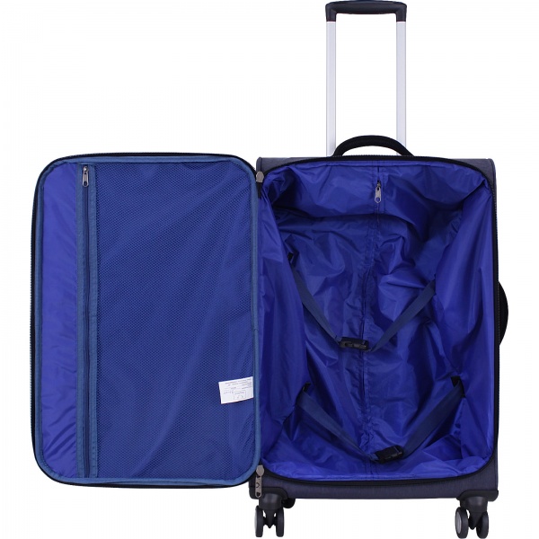 Чемодан Bagland М 70 л темно-синий (3716924) 