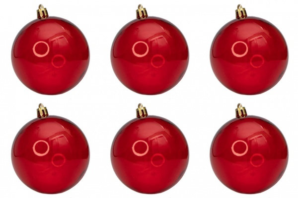Набор елочных шаров Девилон 891725 d80 мм 6 шт./уп. 