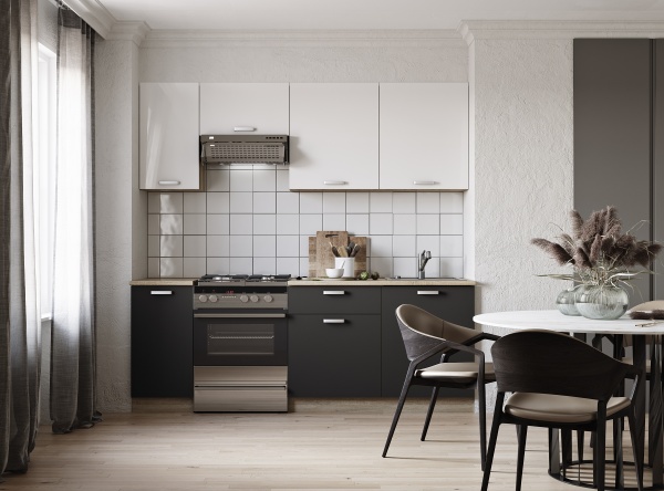 Кухня Монро Кафе нуар Грейд МДФ 2,2 м 