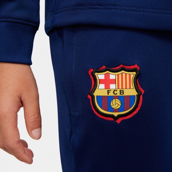 Спортивний костюм Nike FCB LKNK DF STRK HDTRKSUIT KKS DH7803-492 р. M темно-синій