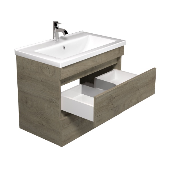 Тумба подвесная ScandiSPA Wood 70-A c умывальником Cosmopolitan 70