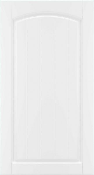 Фасад для кухні Грейд-Плюс Прованс білий гладкий №383 920x496 правий