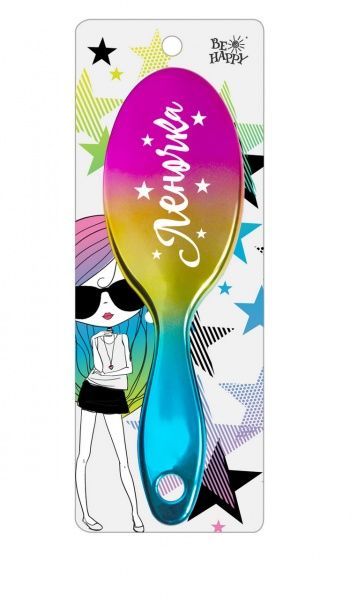Щітка для волосся Be Happy сувенірна Super Star 052-Леночка