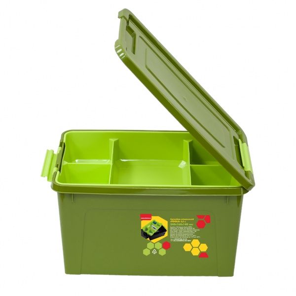 Контейнер-органайзер універсальний Алеана Tools 2,5 л хакі 105x160x245 мм