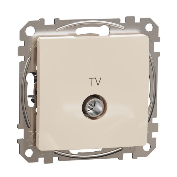 Розетка TV оконечная Schneider Electric Sedna Design без шторок без крышки бежевый SDD112471