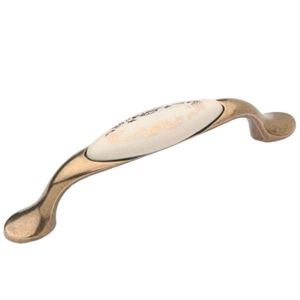 Мебельная ручка DP 193 AB/MLK венок 96 мм латунь DC