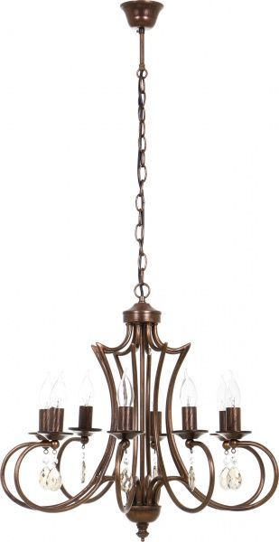 Люстра підвісна Vitaluce 8xE14 мідний V3341/8 