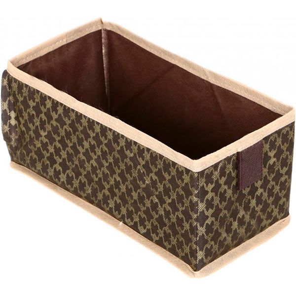 Органайзер текстильний складаний Vivendi 51404774 Brown вертикальний 6 рівневий 840x150x300 мм