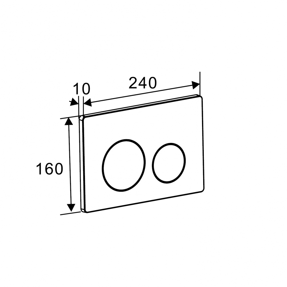Клавіша змиву Koller Pool Round Pro New хром глянсовий