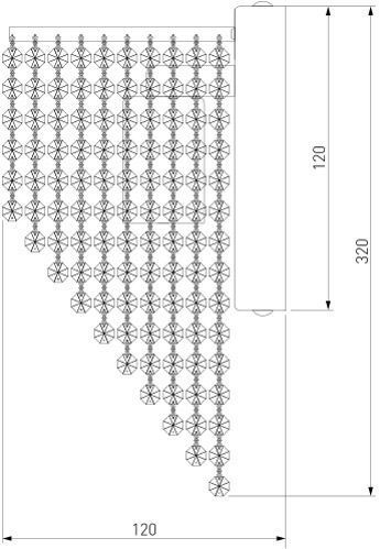 Бра Strotskis Mab 2x60 Вт E27 золото 3102/2