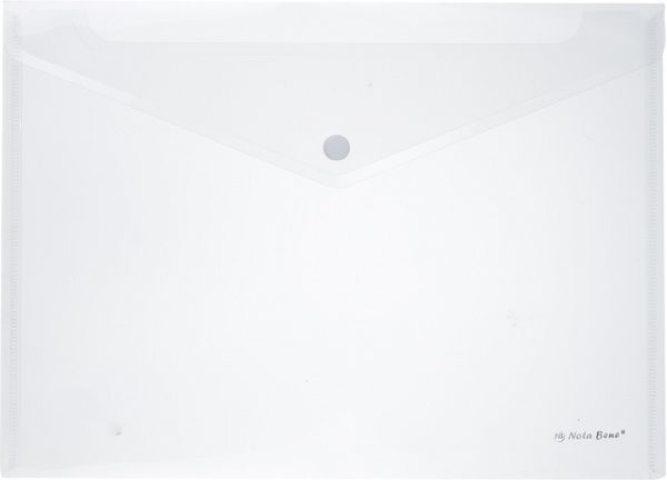 Папка-конверт А4 на кнопці прозора Nota Bene