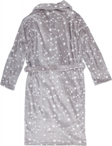 Халат женский La Nuit Звездочки р. S серый 