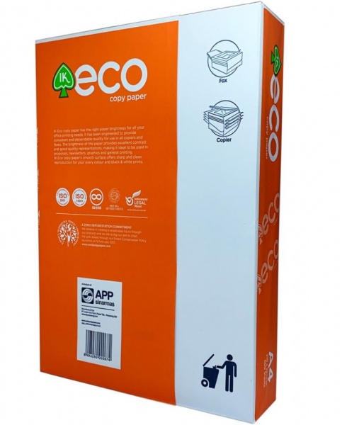 Папір офісний IQ ECO A4 80 г/м Еко А 500 арк. білий 