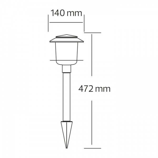 Светильник на солнечной батарее HOROZ ELECTRIC VENUS IP44 хром 078-001-0001-010 