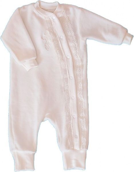 Комплект для хрещення Модний Карапуз р.62 молочний 03-00782-1 