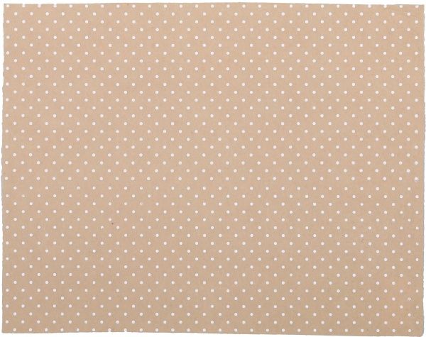 Фетр бежевий з принтом горох 1 мм, 42,5x33 см