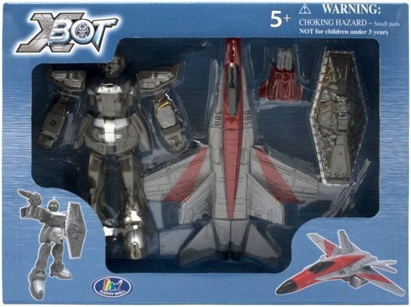Робот-трансформер X-bot Самолет Воин 15 см 82020R 
