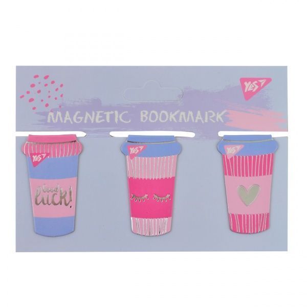 Закладки магнитные YES Caps 3 шт. 707001 