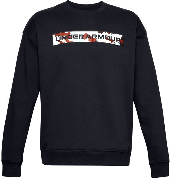 Джемпер Under Armour UA Rival Fleece Camo WM Crew 1357097-001 р. L чорний