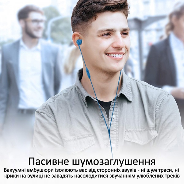 Навушники Promate Duet blue (duet.blue) 