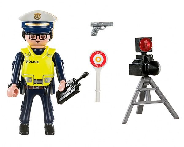 Конструктор Playmobil Поліцейський з вимірювачем швидкості 70305