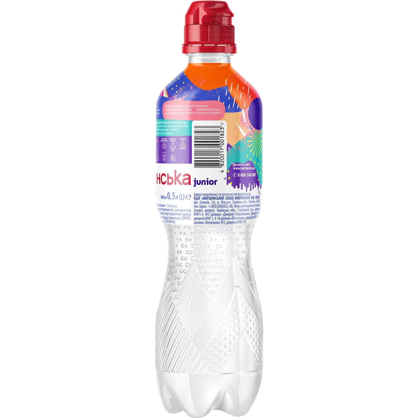 Вода минеральная Моршинська Спорт негазированная 0,5 л (4820017001823) 