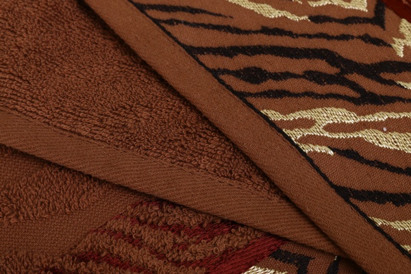 Набор полотенец Tiger 2 шт. коричневый Karna 