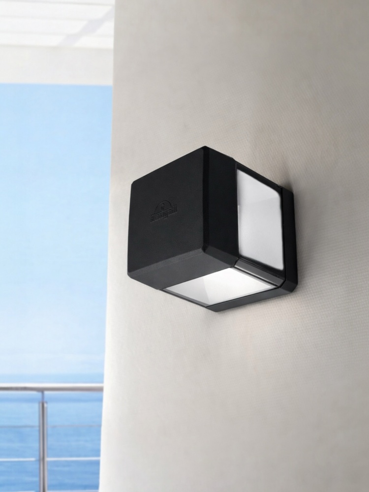 Светильник уличный настенный FUMAGALLI Elisa Wall Clear GX53 3 Вт IP55 черный