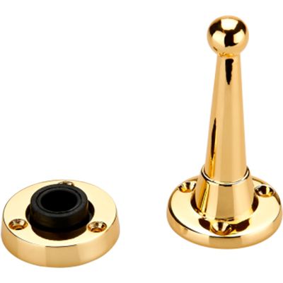 Стопор дверной MVM M-115 BP 100x40 мм полированная латунь