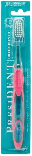 Зубна щітка PresiDENT Orthodontic середньої жорсткості 1 шт.