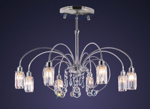 Люстра потолочная WunderLicht 8xG9 хром WL61301-8CH 