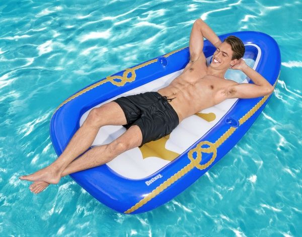 Матрас надувной Bestway Морской рай 190хбелый/синий