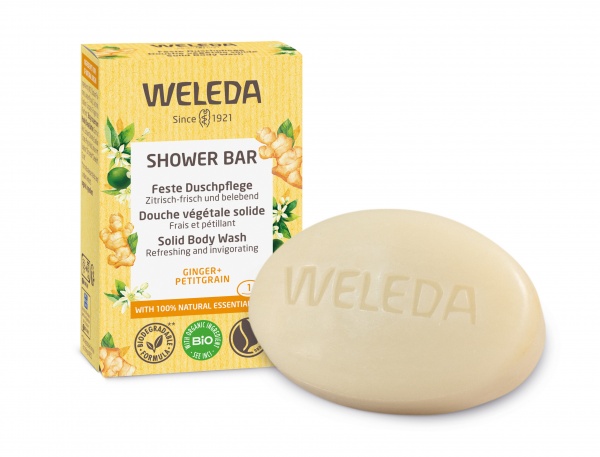 Мыло Weleda Твердый арома-бар для душа Имбирь и Горький апельсин 75 г 1 шт./уп.