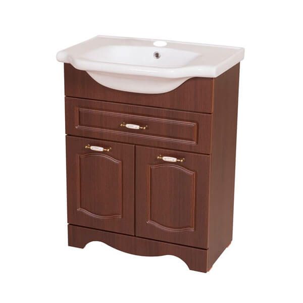 Тумба с умывальником Аква-Родос Классик 65 см 081000-u New Klasik орех