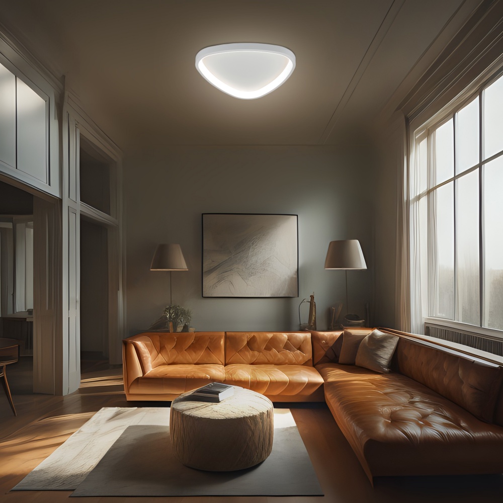 Світильник стельовий Miorro LED Aura з пультом ДУ метал/пластик 30 Вт білий 51-311-099