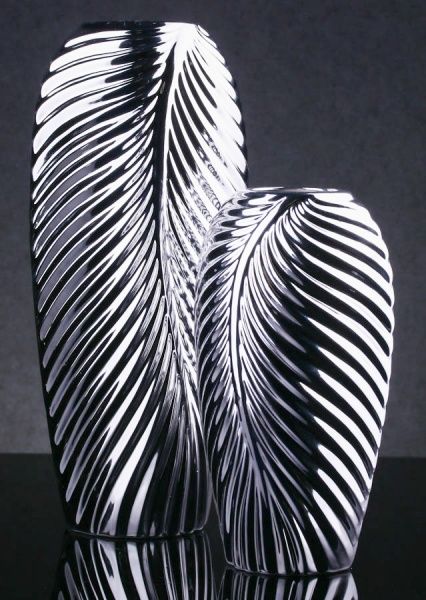 Ваза керамическая Feather 14,3х11,8х25, серебряная