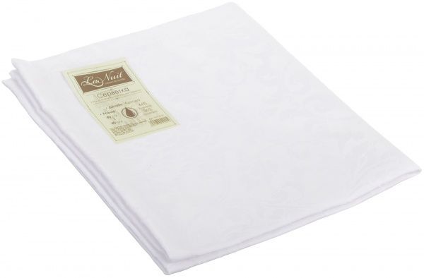 Салфетка La Nuit Архона 40x40 см белый 