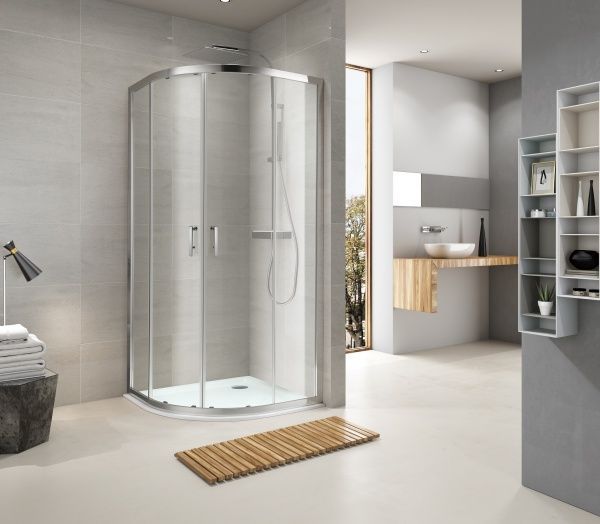 Душевая кабина Koller Pool R90RC Round полукруглая 900x900x1900 мм прозрачная