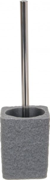 Ершик для унитаза Luna alis черный с серой колбой