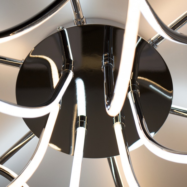 Люстра світлодіодна Luminaria R600 80 Вт білий/полірований хром LIANA MUSE 80W CHROME 