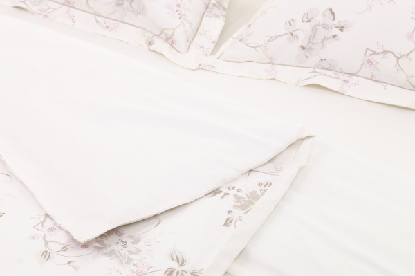 Комплект постельного белья Cosme семейный белый с рисунком Lameirinho 