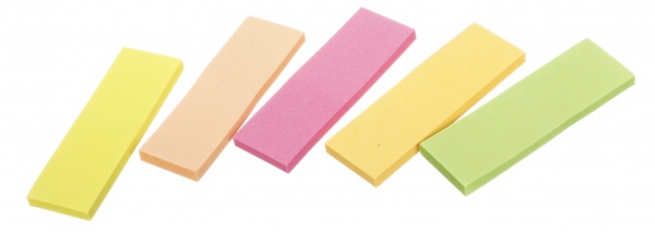 Набор закладок пластиковых neon с клейким слоем 5х30 листов 45х15 мм UP! (Underprice)