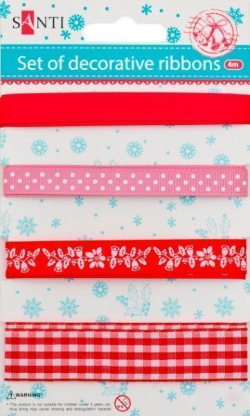 Декоративный элемент стрічок, 4м, 7мм, 10мм, 13мм, 20мм 1 комплектов 4 шт. Santi