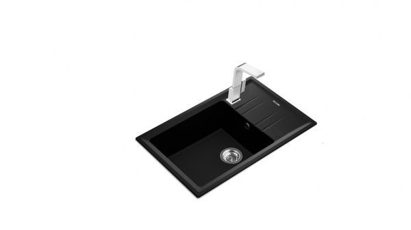 Мойка для кухни Teka Stone 60 S-TG 1B 1D черный металлик 115330031