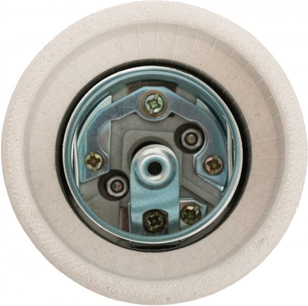 Патрон электрический  ЕМТ с креплением E40 керамика белый 22-0101