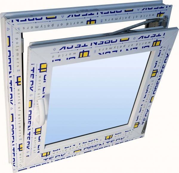 Вікно поворотно-відкидне OpenTeck DE-LUX 60 600x600 мм праве 